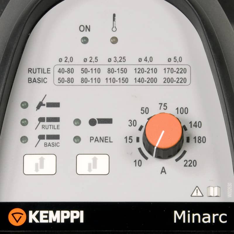 Kemppi Minarc 220 display